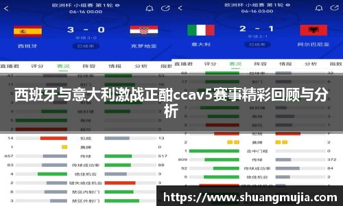 西班牙与意大利激战正酣ccav5赛事精彩回顾与分析